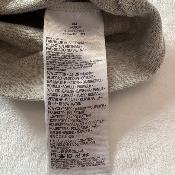 Nike Baby Zip-Up Hoodie With Camouflage Logo 6M - Picture 5 of 8